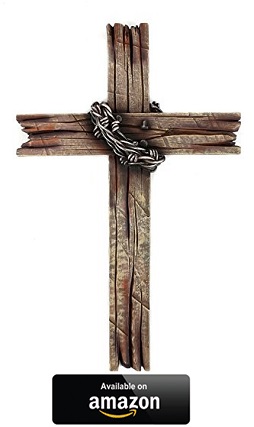 Mardel-Rustic-Wood-Looking-Barbed-Wire-Wall-Cross