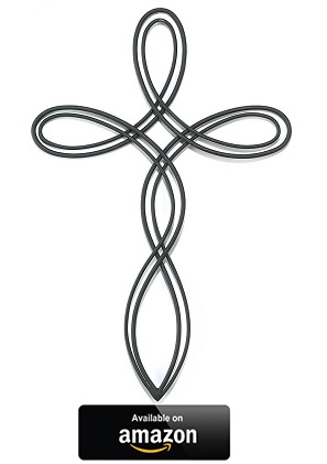 Open-Oval-Flowing-Metal-Decorative-Wall-Cross