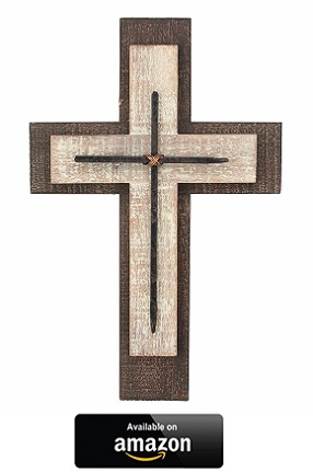 Rustic-wood-stone-Wall-Crosses